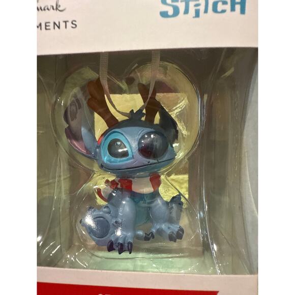 New Hallmark Disney Lilo & Stitch REINDEER STITCH Christmas Ornament Resin Gift - Picture 3 of 6
